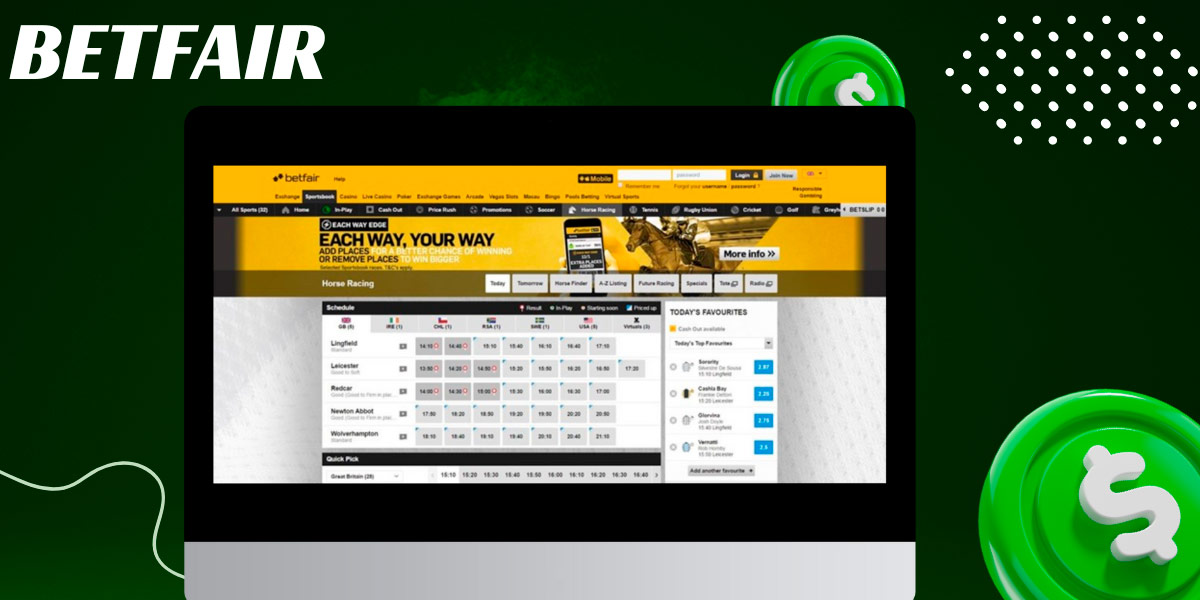 Betfair official site